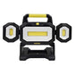 SHOPRO L002922 5000 Lumens Three Panel Cordless Portable Worklight