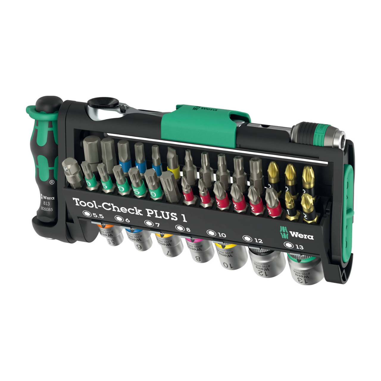 Wera Tools 1/4" Drive Metric Ratchet & Socket Set with Holder - 39 Piece