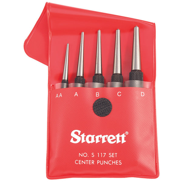 Starrett, S117PC Center Punches w/ Round Shanks
