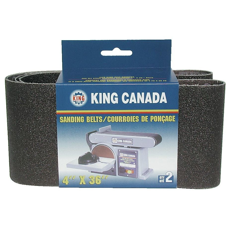 King 4" x 36" Sanding Belts