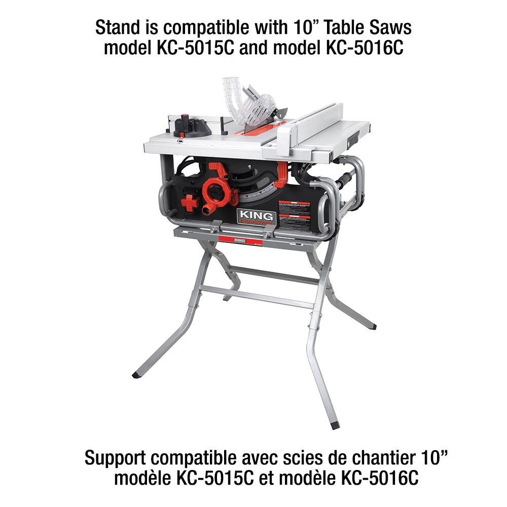 King, SS-5015C Folding Stand for 10'' Jobsite Table Saw
