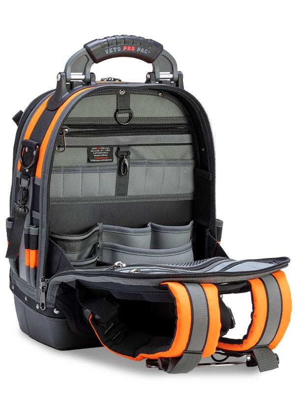 Veto Pro, TECH-PAC Orange Hi-VIZ, Sac à dos Tech Pac Tool Bag 10258