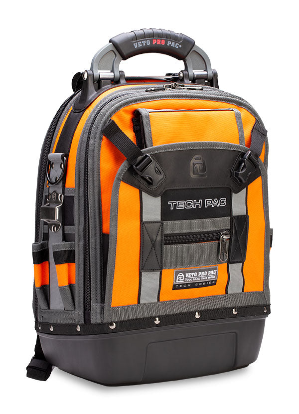 Veto Pro, TECH-PAC Orange Hi-VIZ, Sac à dos Tech Pac Tool Bag 10258