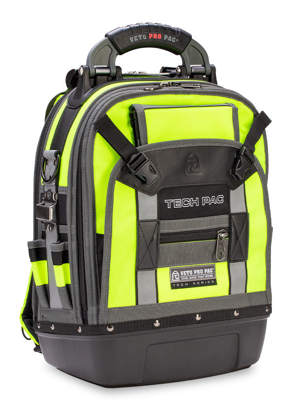 Veto Pro, TECH-PAC Hi-VIZ Jaune, Sac à dos Tech Pac Tool Bag 10227