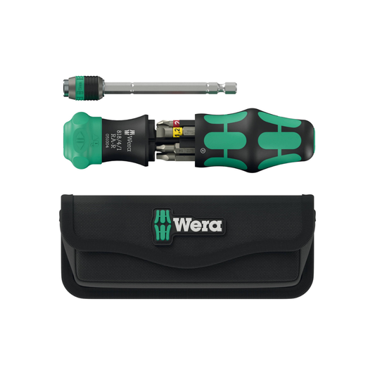 Wera Tools 6 Bit Multi-Driver Set with Pouch - 9 Piece
