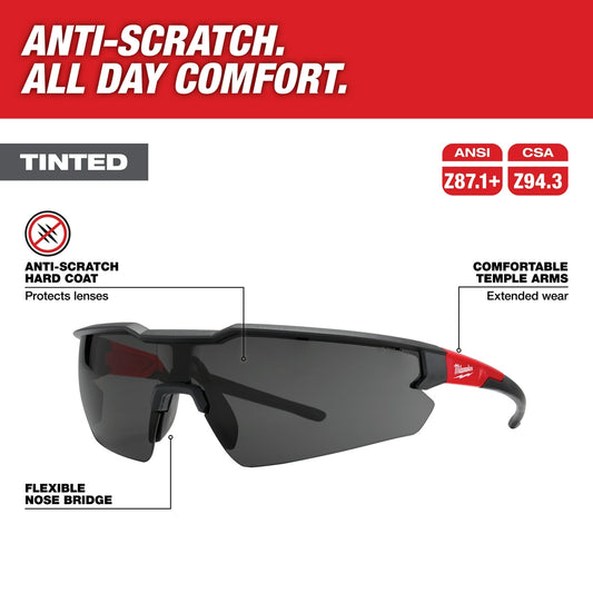 Milwaukee, 48-73-2015 Safety Glasses - Anti-Scratch Lenses