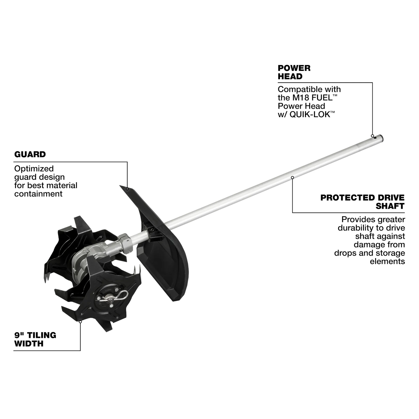 Milwaukee, 49-16-2739 Cultivator Attachment