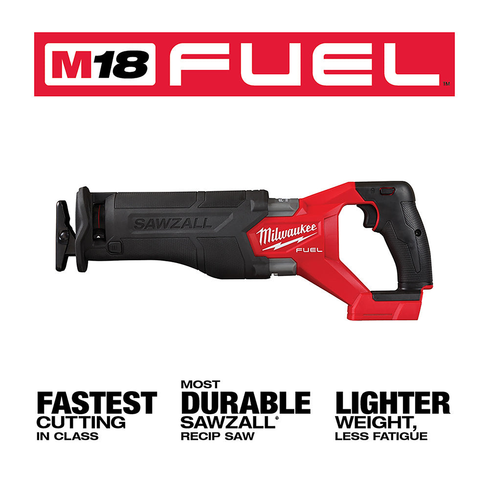 Milwaukee 2821-20 M18 FUEL Scie alternative SAWZALL sans fil au lithium-ion 18 V