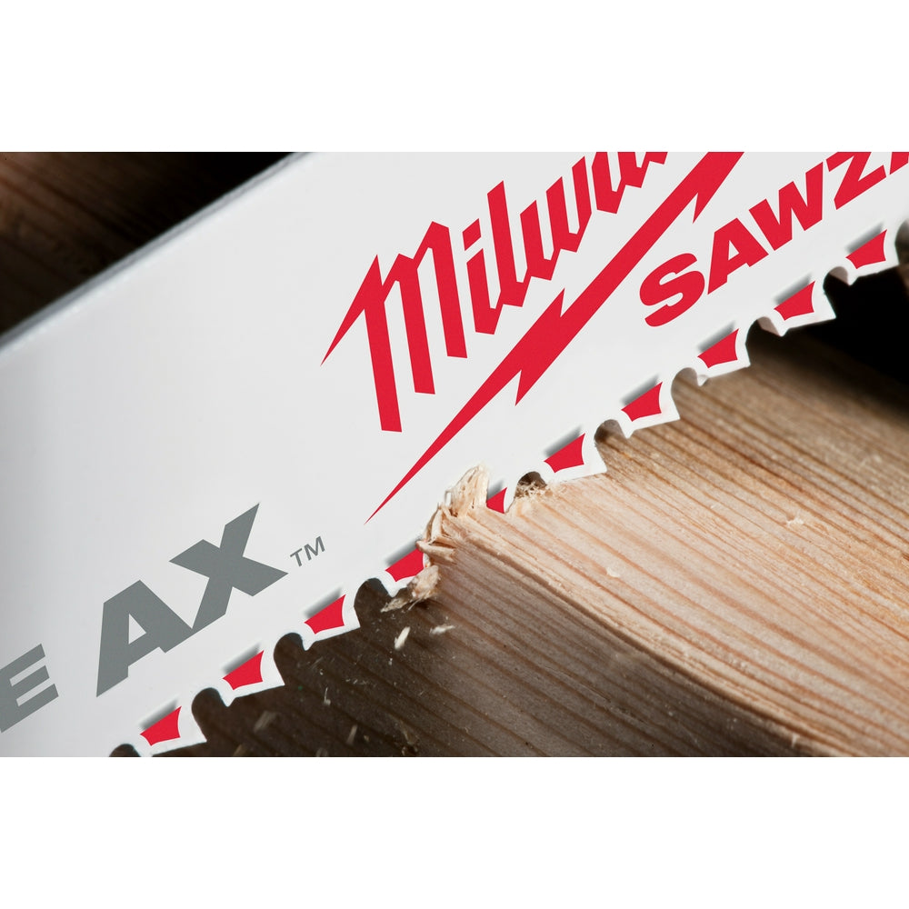 Milwaukee, 48-00-5027 12 in. 5 TPI The Ax SAWZALL Blade (5pk)