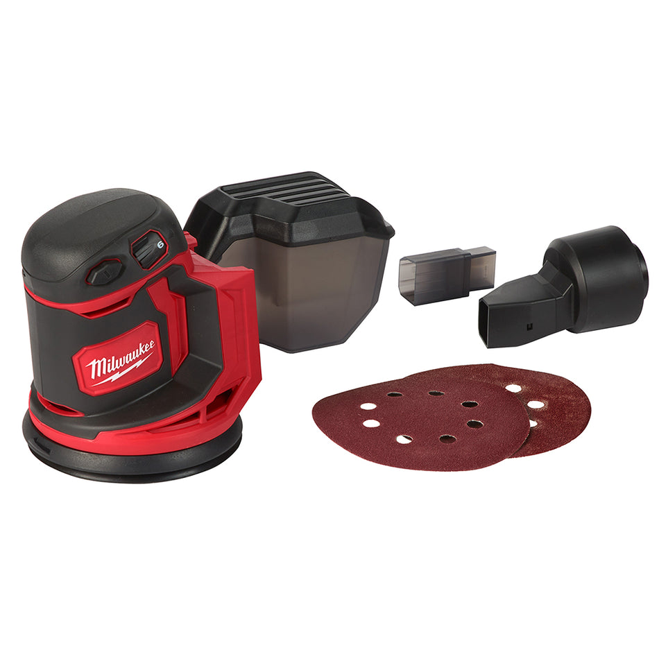 Milwaukee, 2648-20 M18 Ponceuse orbitale aléatoire sans fil au lithium-ion 18 volts (outil uniquement)