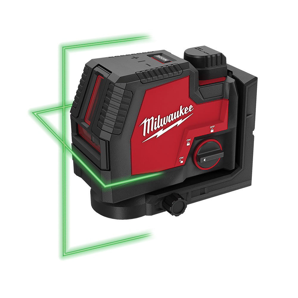 Milwaukee, 3521-21 USB Rechargeable Green Cross Line Laser