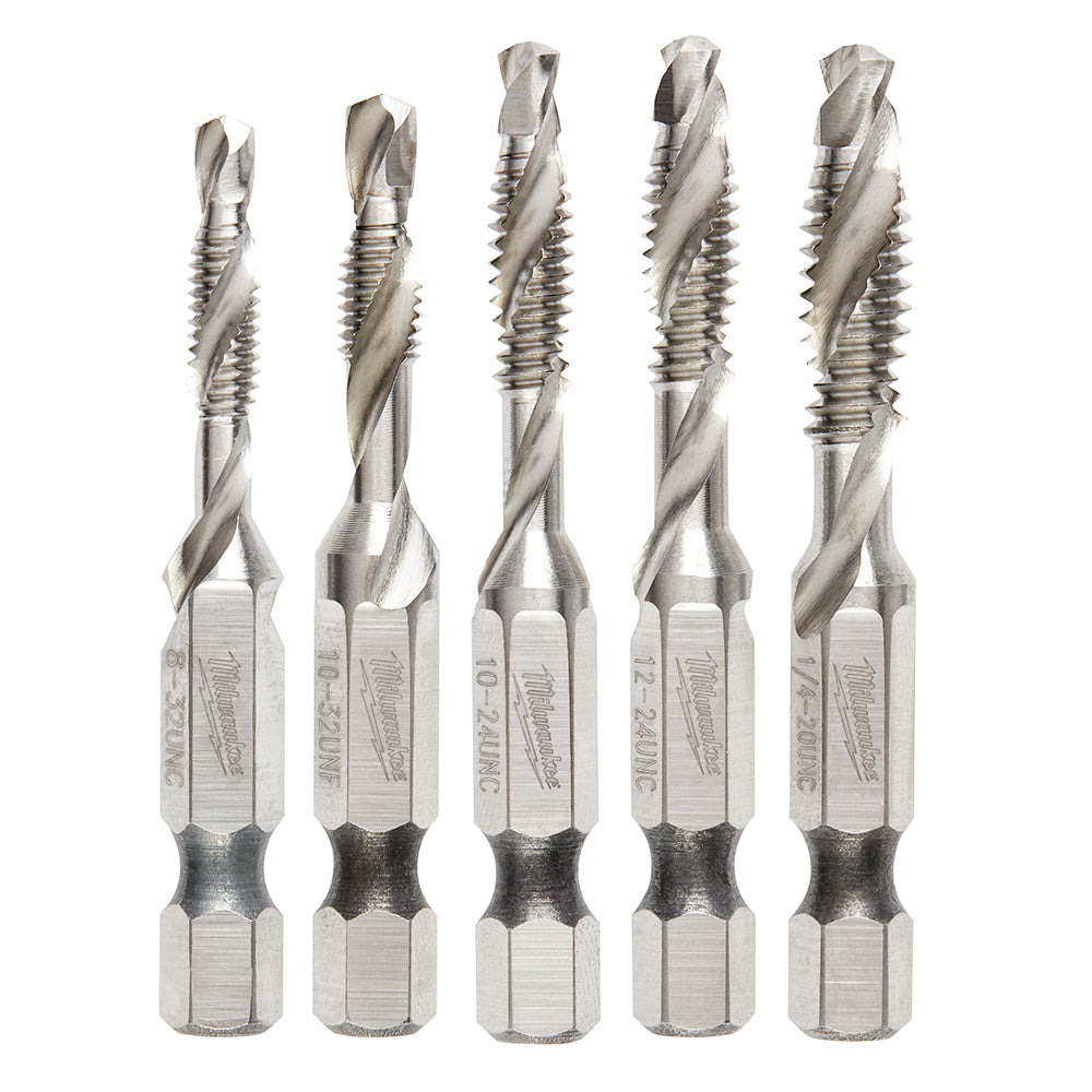 Milwaukee, 48-89-4874 Impact Drill and Tap Bit Set 5 pc