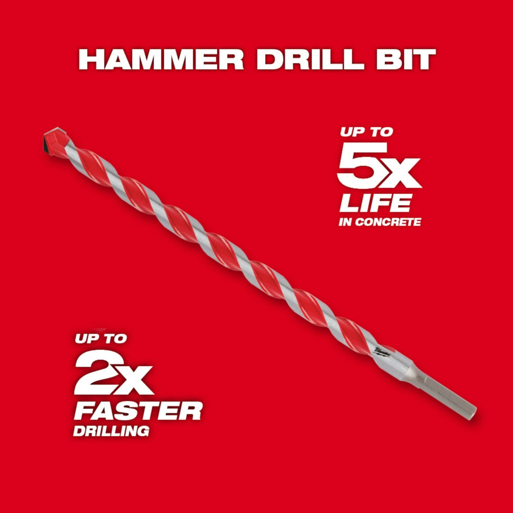 Milwaukee, 48-20-9048 SHOCKWAVE Impact Duty Carbide Hammer Drill Bit 7/8" X 10" X 12"