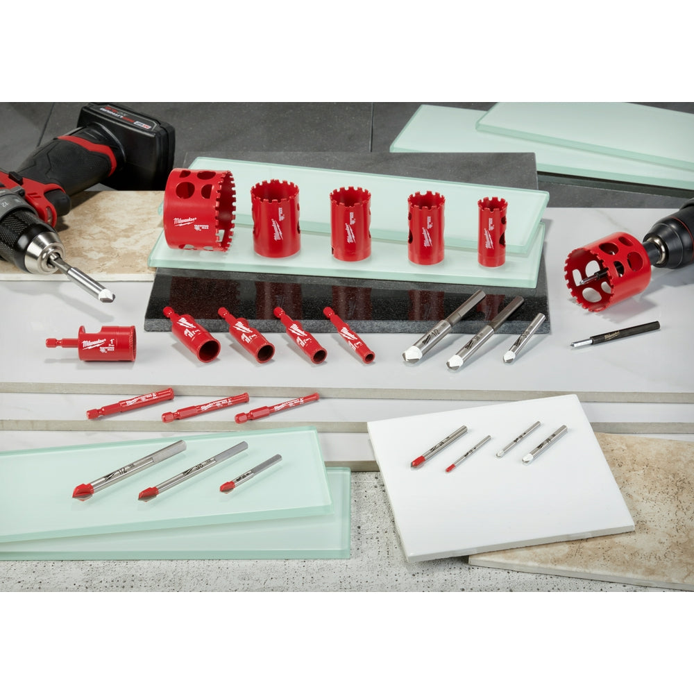 Milwaukee, 48-20-8988 Glass & Tile Drill Bit Set - 4 Piece
