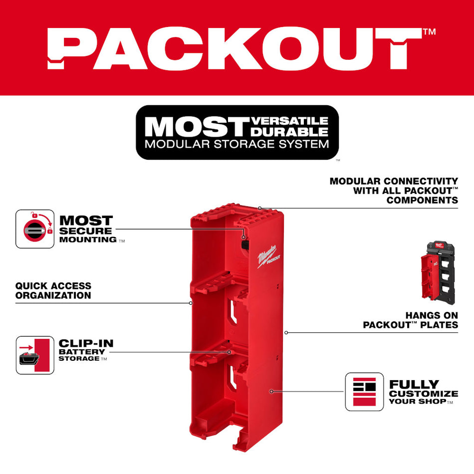 Milwaukee, 48-22-8339 Support de batterie PACKOUT M18
