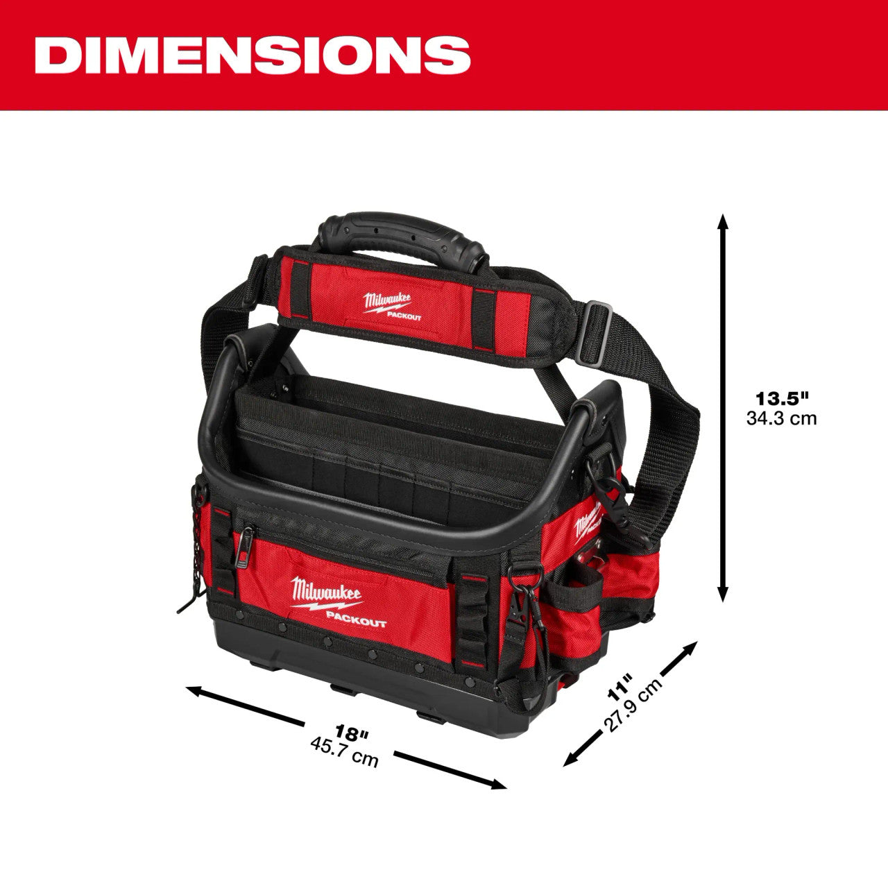 Milwaukee MIL-48-22-8317 PACKOUT 15in Structured Tote