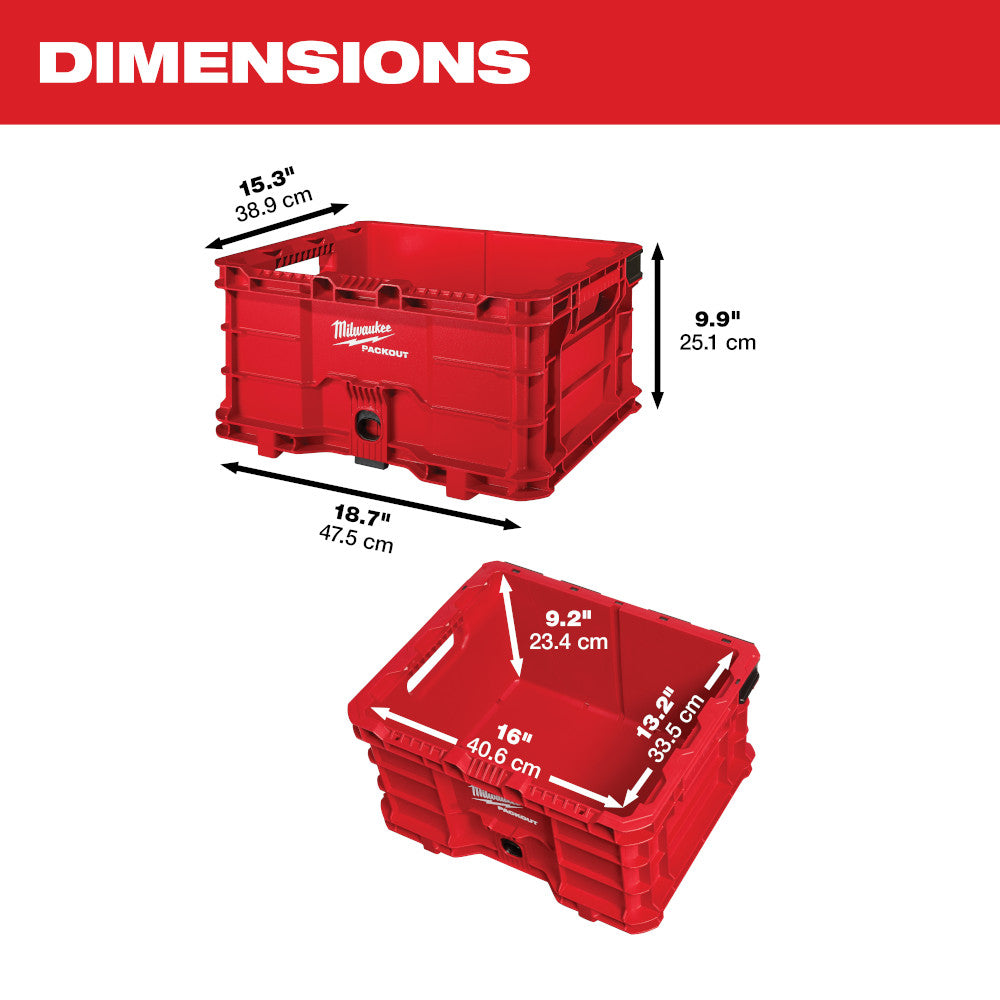 Milwaukee 48-22-8440 18 in. PACKOUT Tool Storage Crate