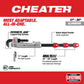 Milwaukee, 48-22-7318 Cheater Adaptable Pipe Wrench - Aluminum