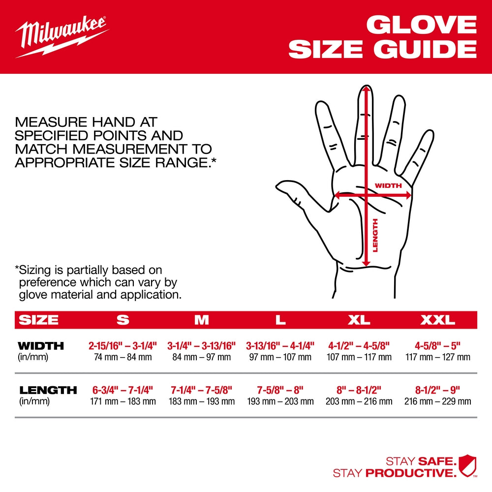 Milwaukee, 48-22-8722 Gants de travail performants – L