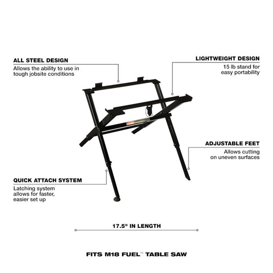 Milwaukee, 48-08-0561 Folding Table Saw Stand