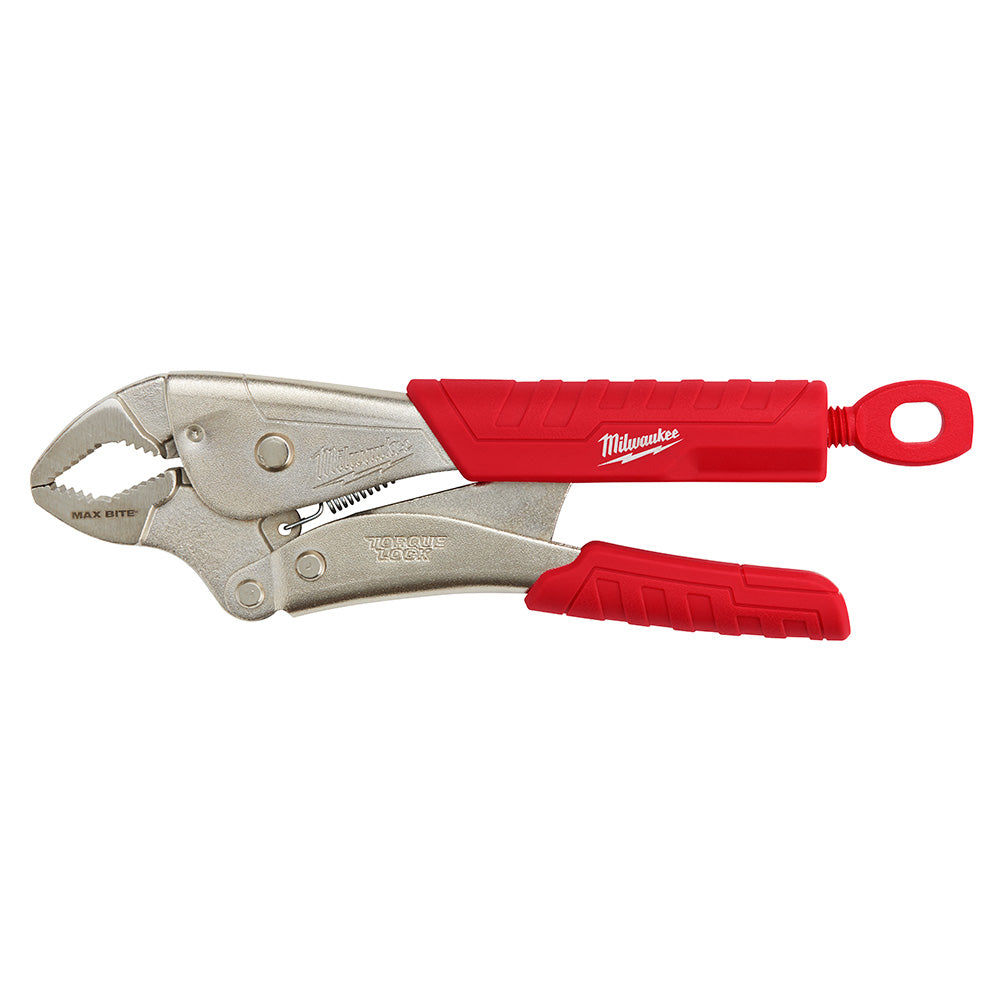 Milwaukee, 48-22-3710 10 in. Curved Jaw Locking Pliers With Maxbite And Durable Grip