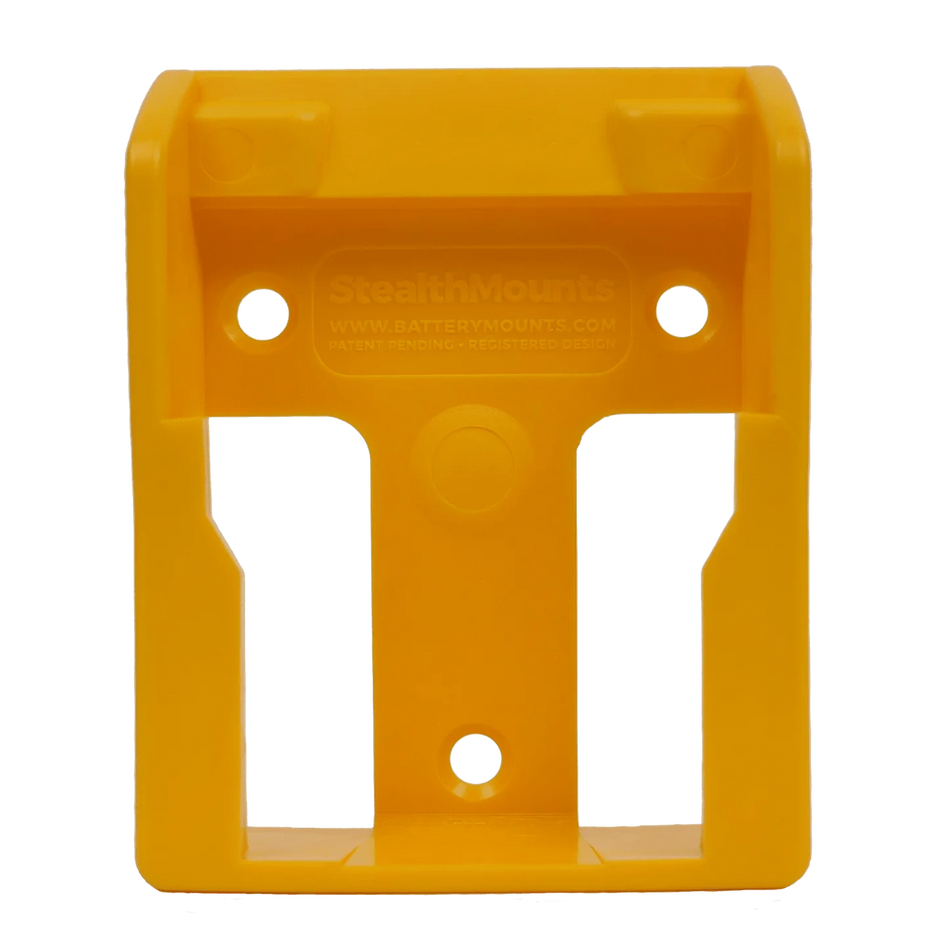 StealthMounts, BM-DW20-YLW-6 DeWalt 20v/60v Battery Holders 6 Pack