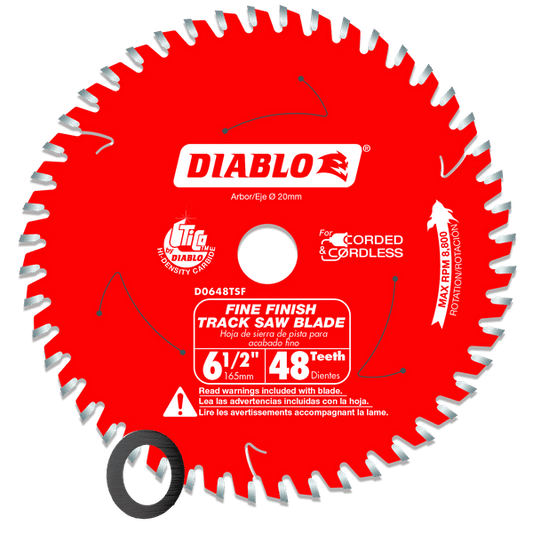 Diablo, D0648TSF 6-1/2” 48-Tooth Track Saw Blade