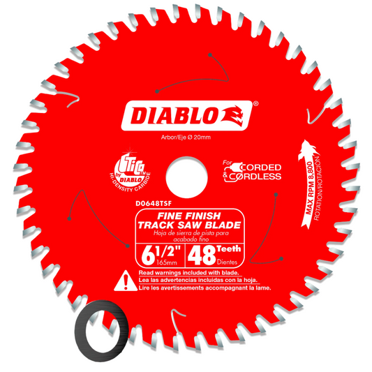 Diablo, D0648TSF 6-1/2” 48-Tooth Track Saw Blade