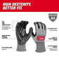 Milwaukee  High Dexterity Gloves, Size X-Large, 18 Gauge, Polyurethane Coated, Polyethylene Shell, ANSI/ISEA 105 Level 4