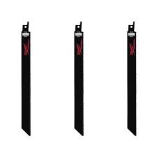 Milwaukee, 48-00-1430 Lame SAWZALL en carbure de 9 po - paquet de 3