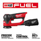 Milwaukee, 2535-20 M12 FUEL 12V Lithium-Ion Brushless Cordless 3 in. Random Orbital Detail Sander