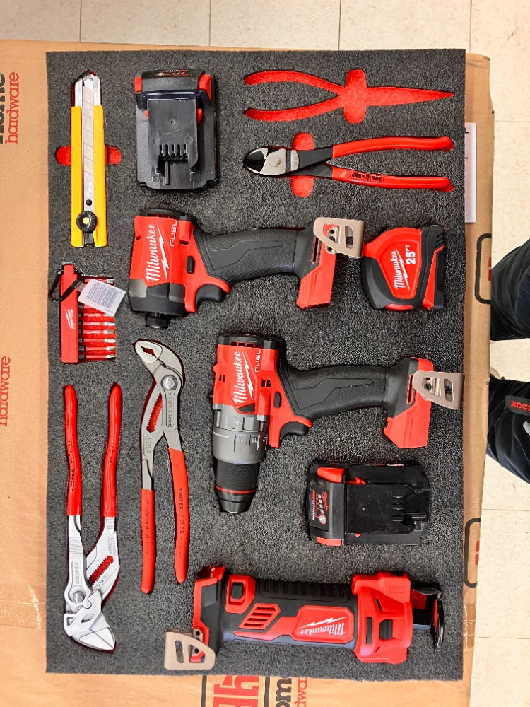 Kaizen Foam Sheet 24"x48" 30mm Red/Black