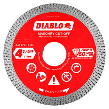 Diablo Diamond Continuous Rim Cut-Off Discs for Masonry