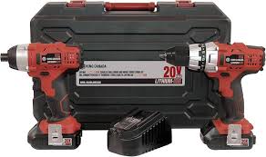 King  8020L/8022LK Combo Kit, Drill and Impact Driver, Cordless, 20V Max Lithium-Ion