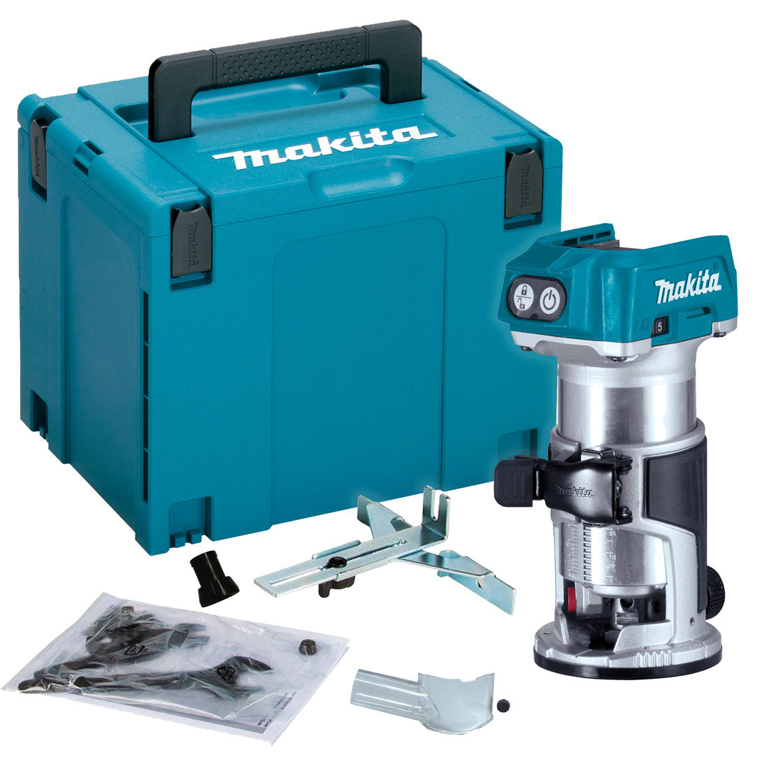 Makita DRT50ZX4 Routeur sans balais 18 V LXT (outil uniquement) avec extraction de poussière 17033