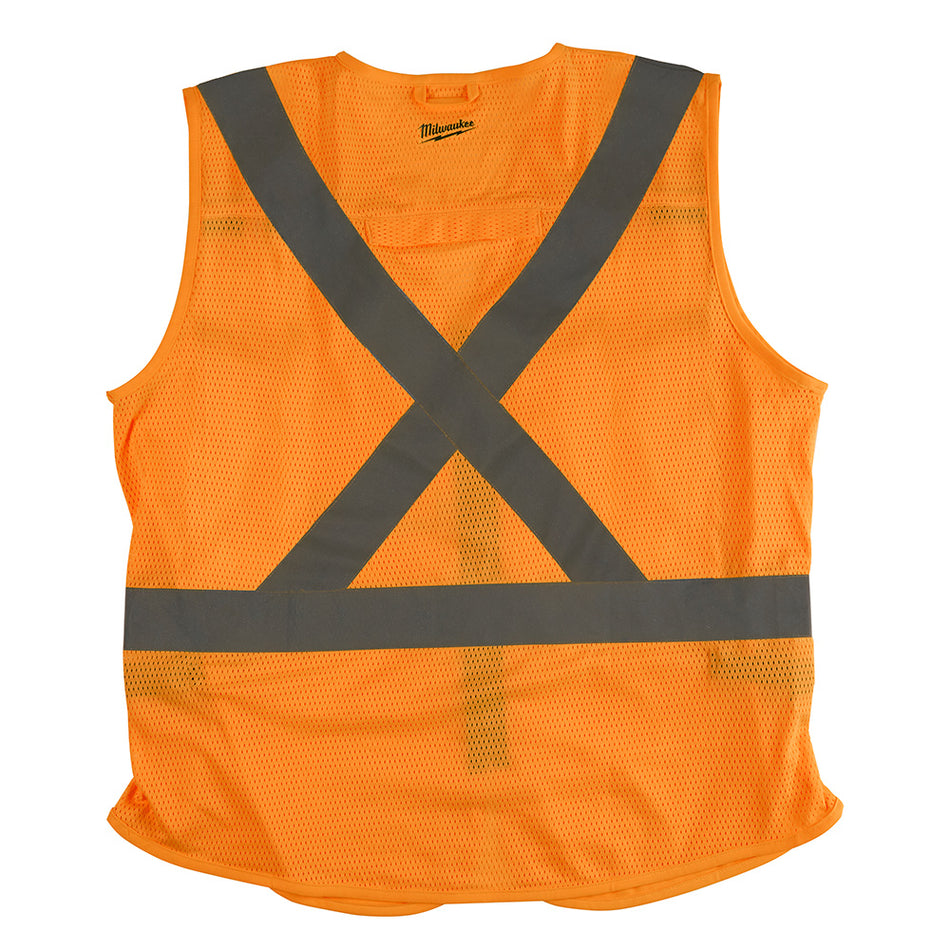 Milwaukee, 48-73-5071 Gilet de sécurité orange haute visibilité - S/M (CSA)