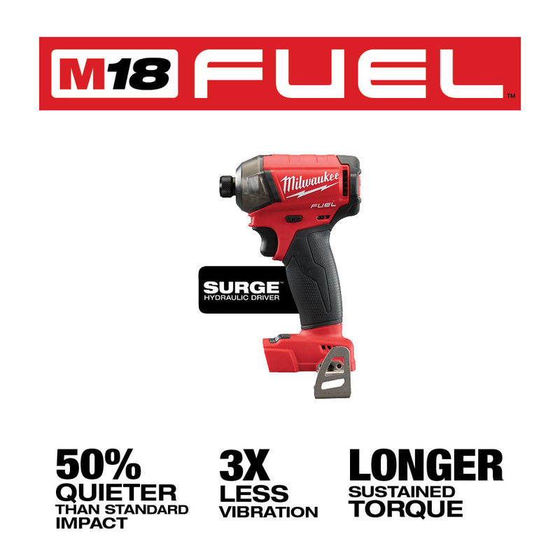 Milwaukee, 2760-20 M18 FUEL 18 Volt Lithium-Ion Brushless Cordless SURGE 1/4 in. Hex Hydraulic Driver