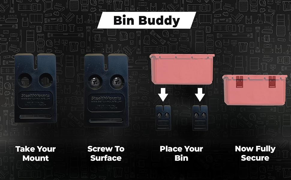 METALMARK, OM-BIN-BLK-8 Bin Buddy PACKOUT