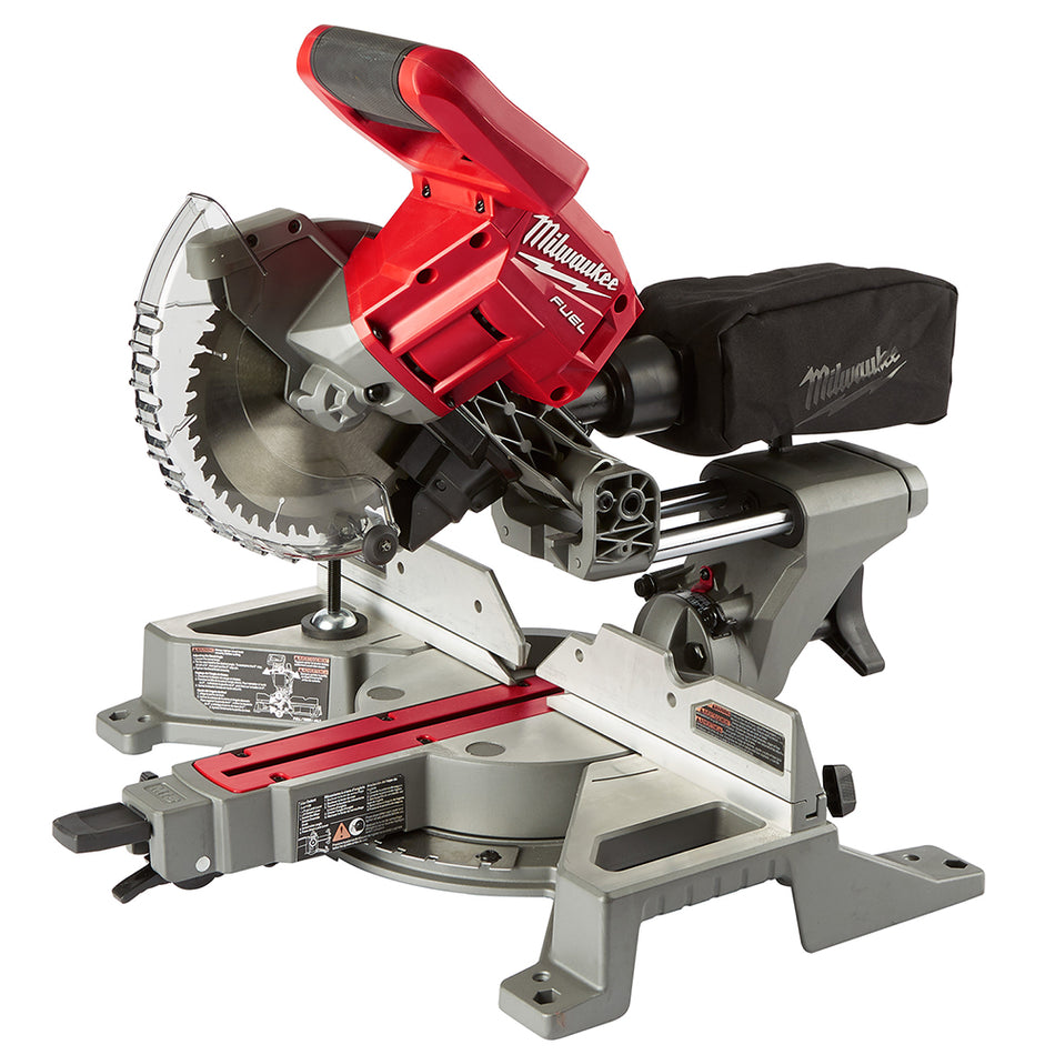 Milwaukee, 2733-20 M18 FUEL 18 V Lithium-Ion sans balais sans fil 7-1/4 po. Scie à onglets composée coulissante à double biseau