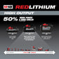 Milwaukee, 48-11-1880 M18 REDLITHIUM HIGH OUTPUT XC8.0 Battery