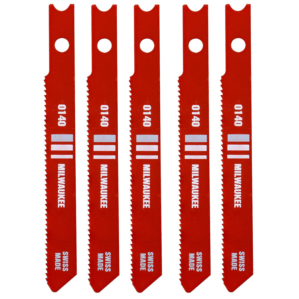 Milwaukee, 48-42-0140 2-3/4" 24 TPI High Speed Steel Jig Saw Blade (5 PK)