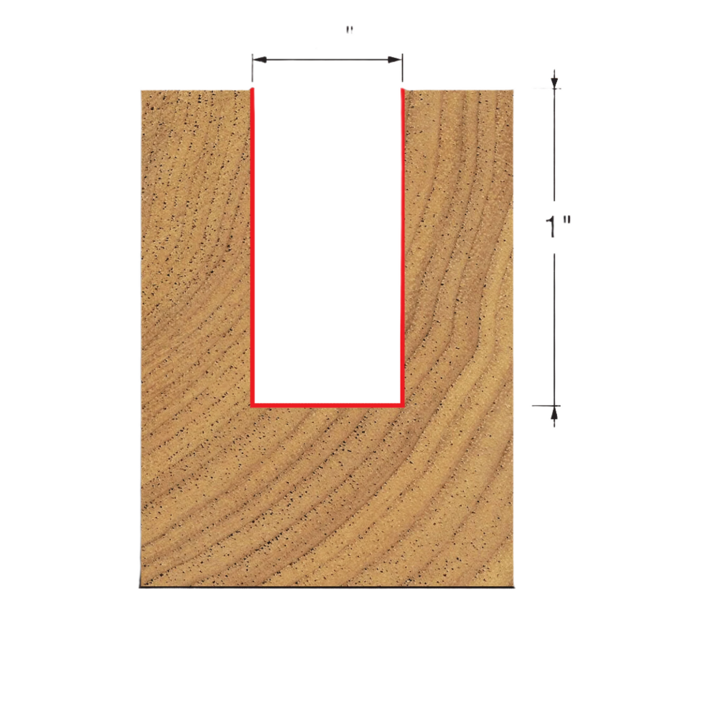 Freud, 04-132 1/2'' Double Flute Straight Router Bit 1/4'' Shank