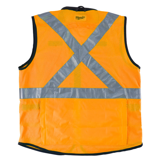 Milwaukee, 48-73-5091 Gilet de sécurité performant orange haute visibilité - S/M (CSA)