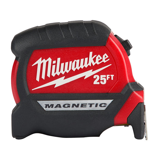 Milwaukee, 48-22-0325 Ruban à mesurer magnétique compact de 25 pieds