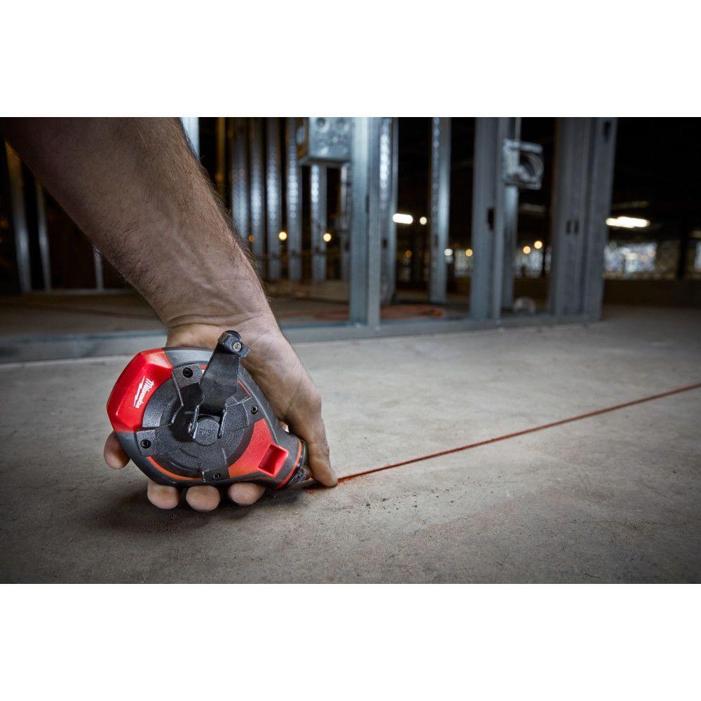 Milwaukee, 48-22-3986 100 ft. Bold Line Chalk Reel - Red Chalk