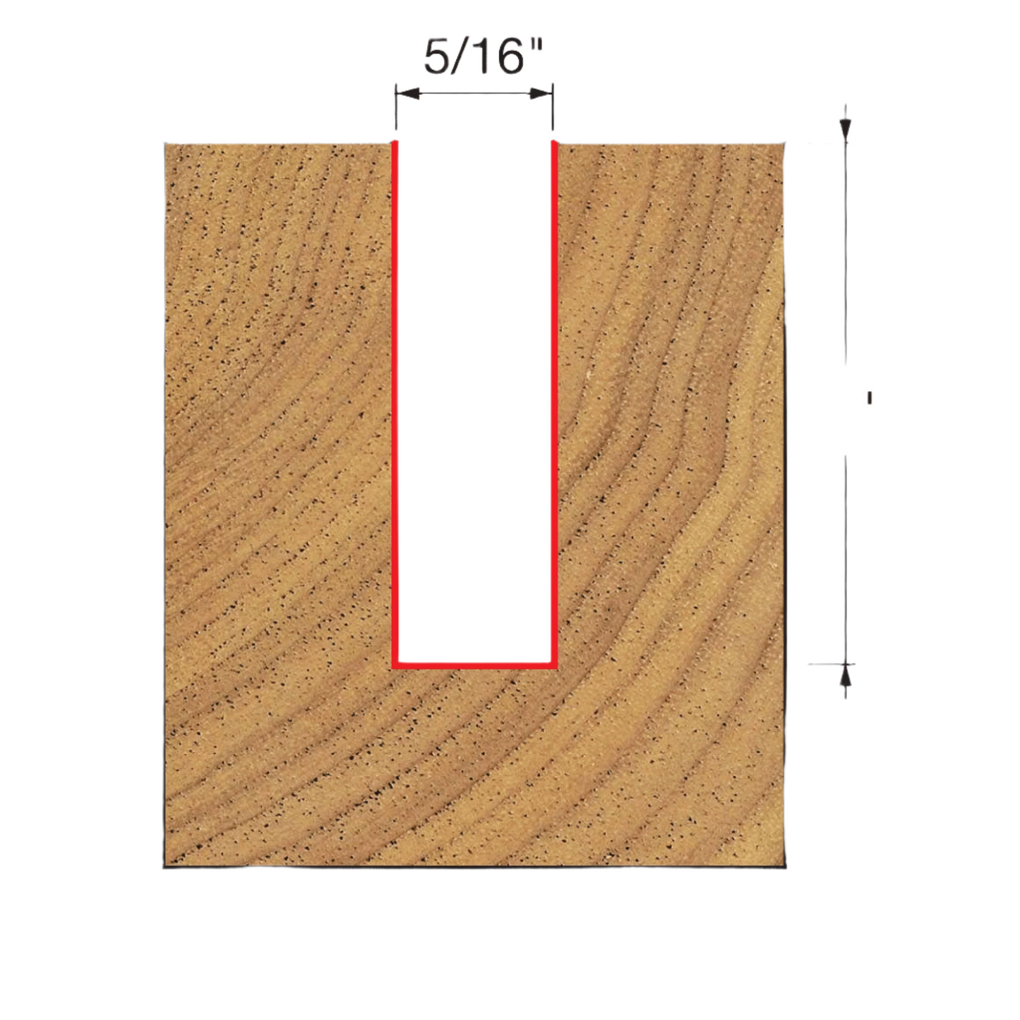 Freud, 04-118 Embout droit à double cannelure 5/16'', tige 1/4'' 13136