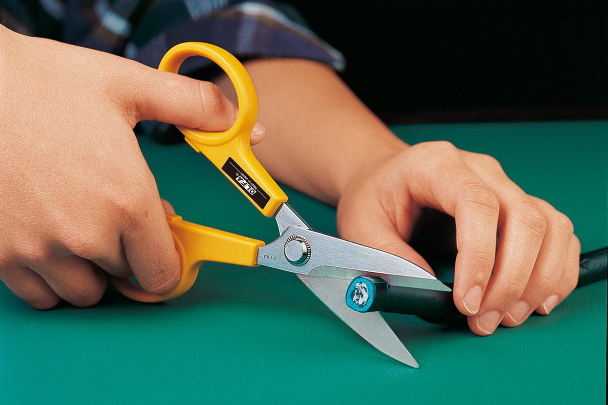 OLFA SCS-2 7" Serrated-Edge Stainless Steel Scissors