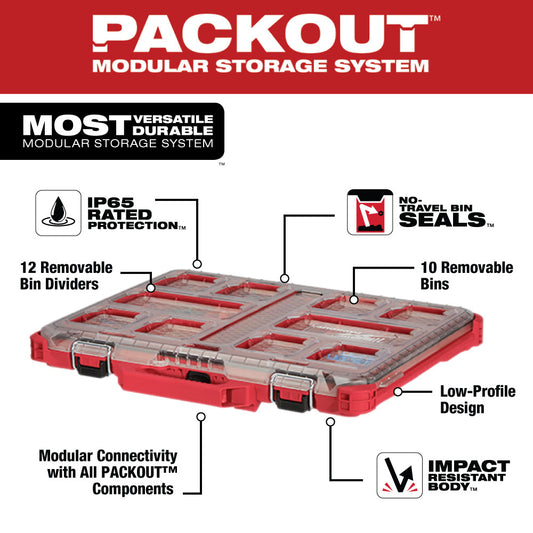 Organisateur d'outils à profil bas Milwaukee® PACKOUT™ 48-22-8431