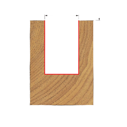 Freud 08-136 5/8'' Double Flute Straight Bit 3/8'' Shank