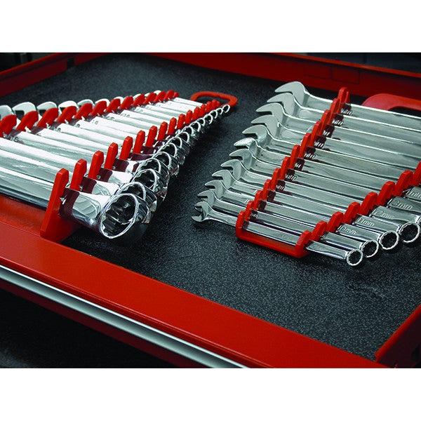 Ernst, 5188 15 Tool GRIPPER Reverse Wrench Organizer - Red